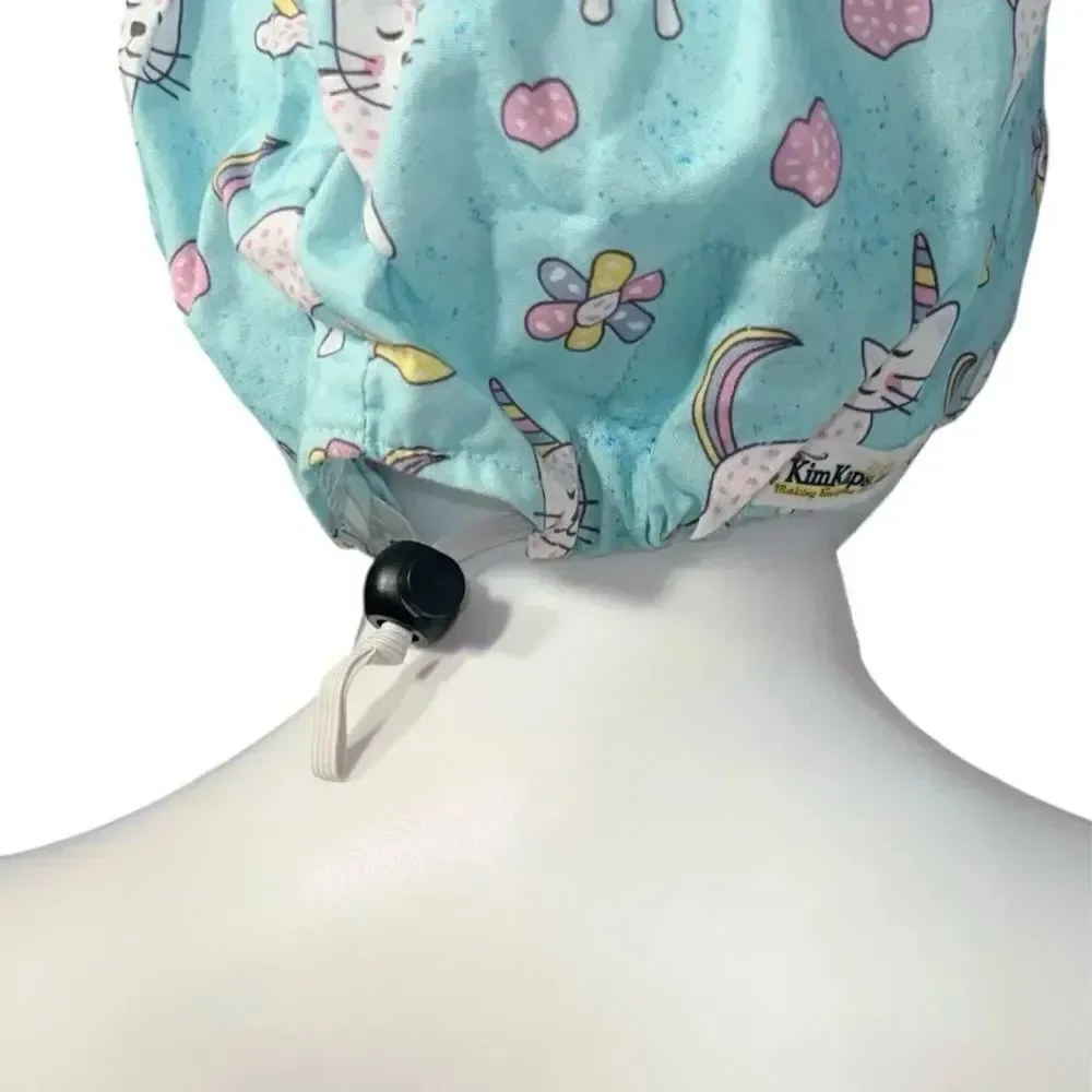 Unicorn Cats Euro Scrub Hat